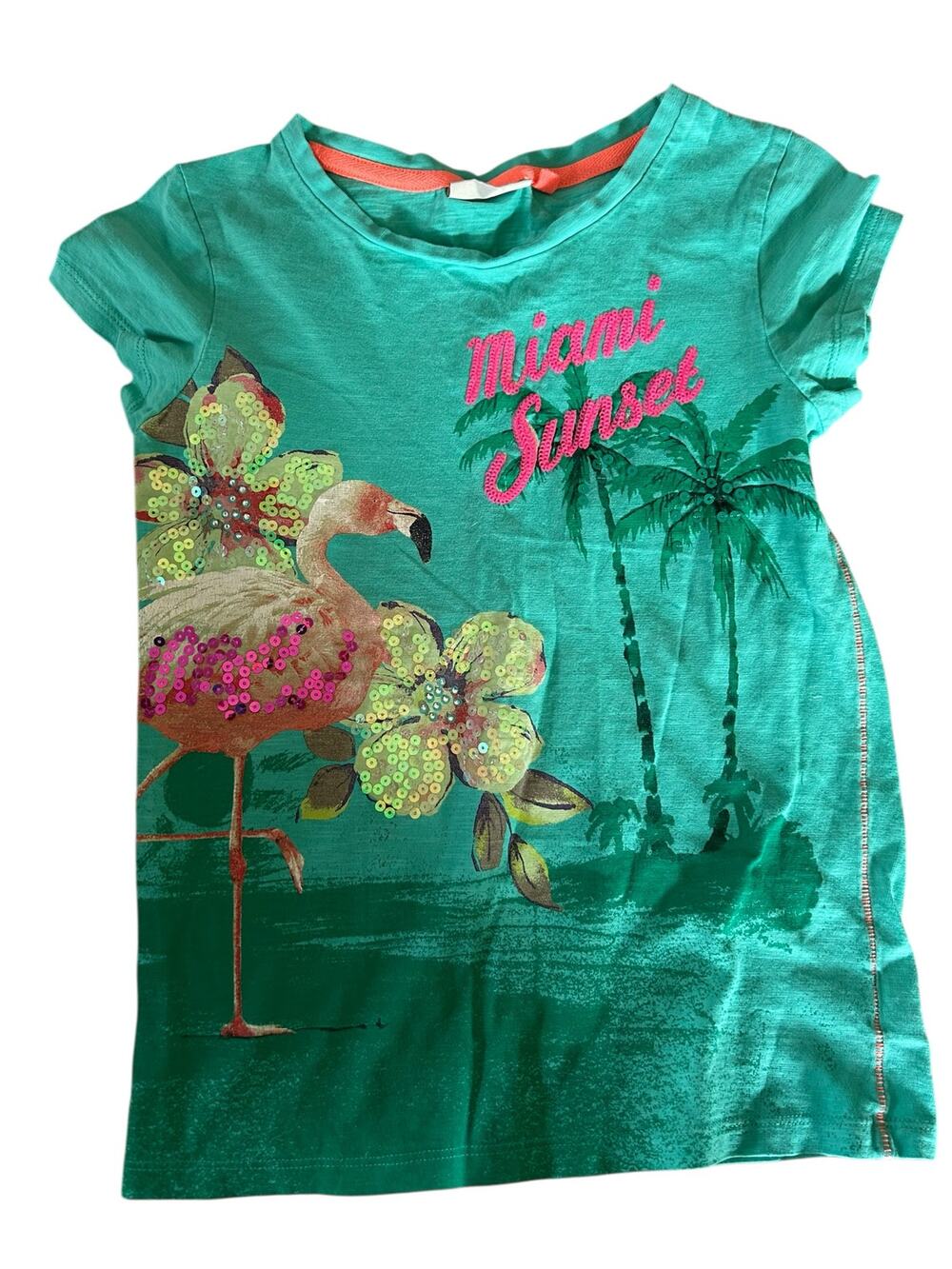Next teal Miami Sunset Shirt size 9
